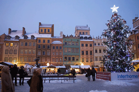 Chợ Giáng sinh ở Warsaw